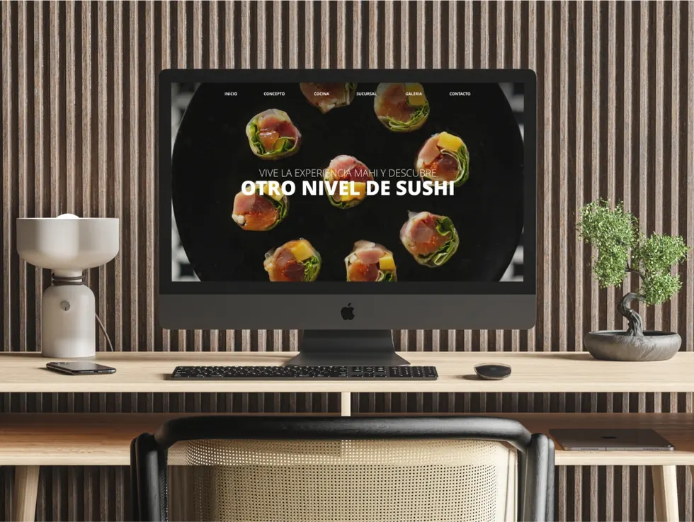Trabajo de Merca Gráfica para Mahi Sushi